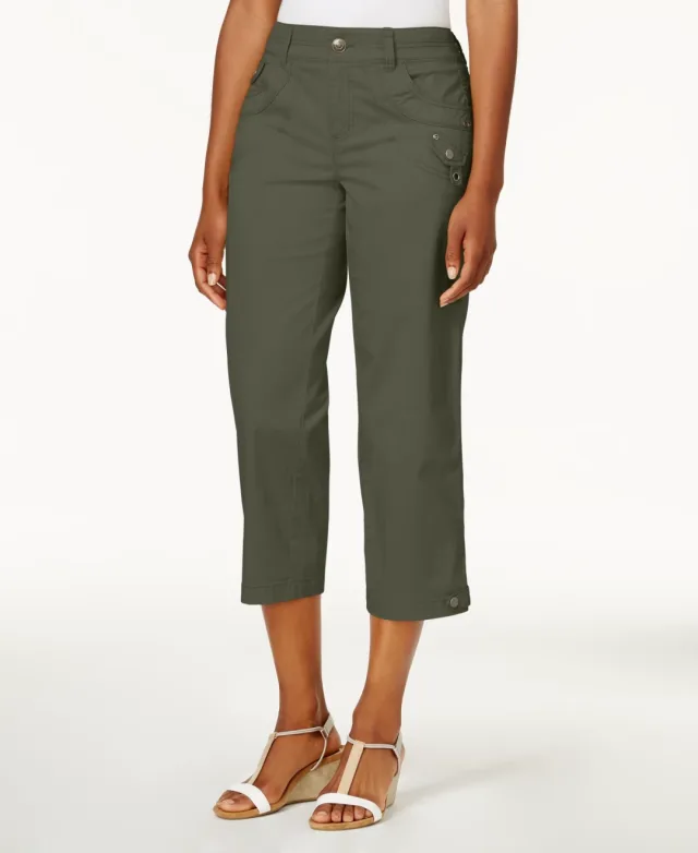 Style & Co Tab Pocket Capri Pants