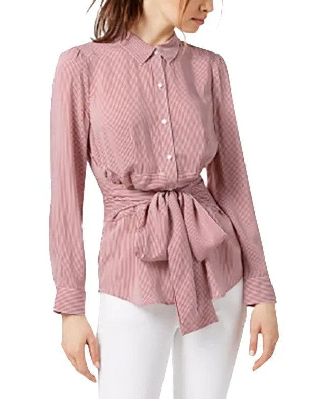 Faux-Wrap Blouse