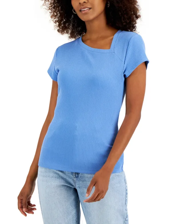 INC International Concepts Womens Asymmetrical T-Shirt