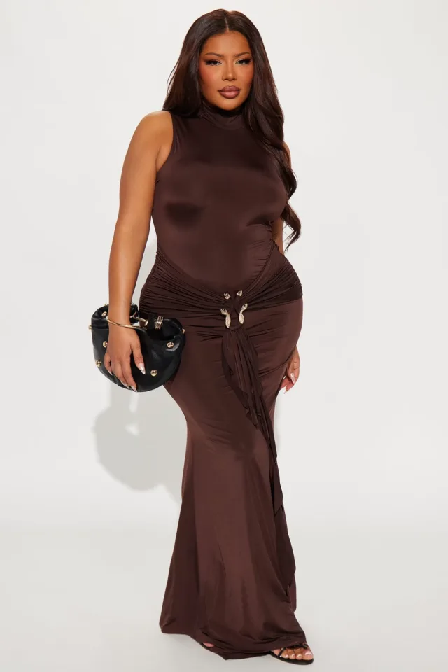 In The Moment Sleeveless Maxi Dress - Black