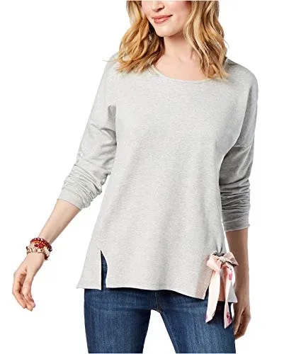 Tie-Front Sweatshirt