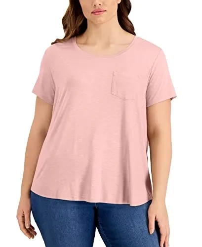 Style & Co Plus Size One Pocket T-Shirt