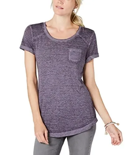 Knot-Hem Pocketed T-Shirt