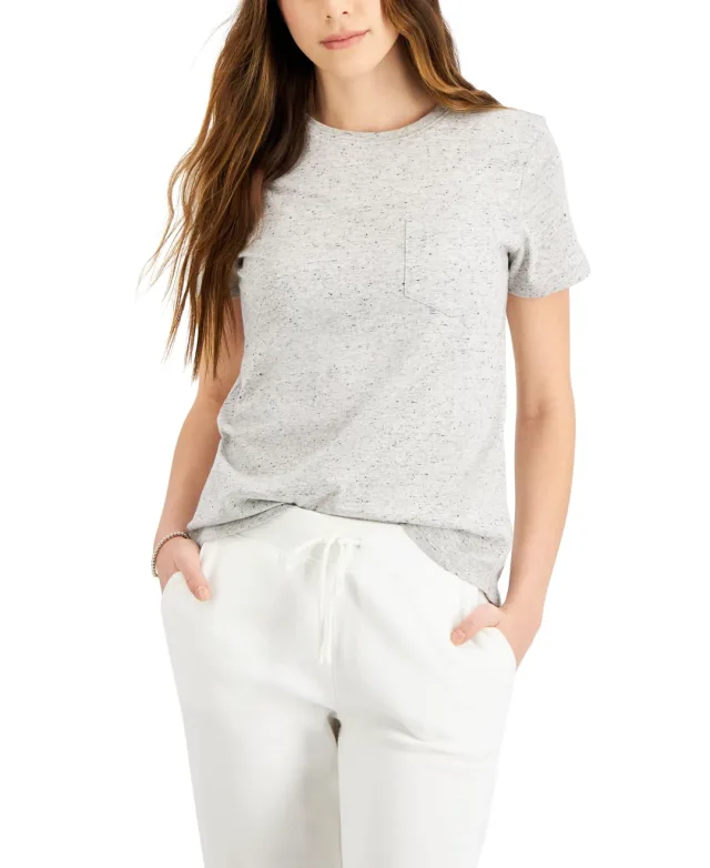 Style & Co Petite Heathered Classic T-Shirt