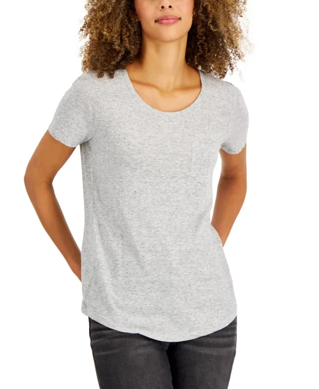 Style & Co Petite Classic Heather T-Shirt