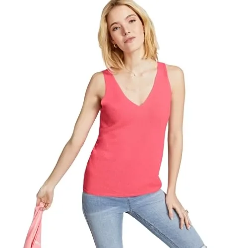 Charter Club Cashmere V Neck Tank Top