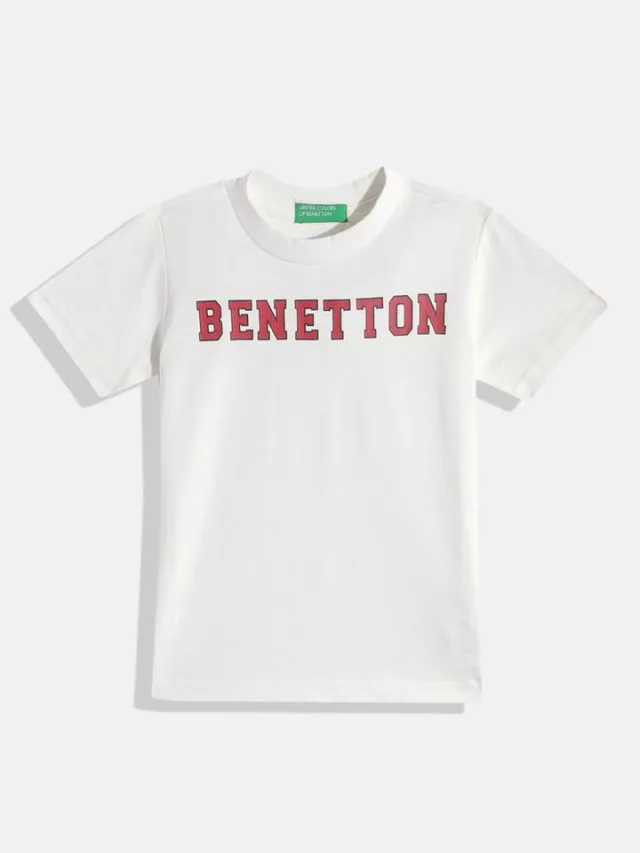 United Colors of Benetton Boys Cotton Printed T-shirt