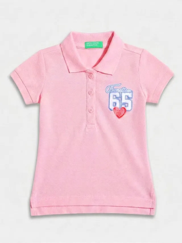 United Colors of Benetton Girls Polo Collar T-Shirt