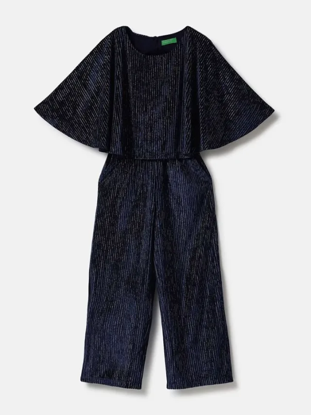 United Colors of Benetton Girls Printed Basic Jumpsuit