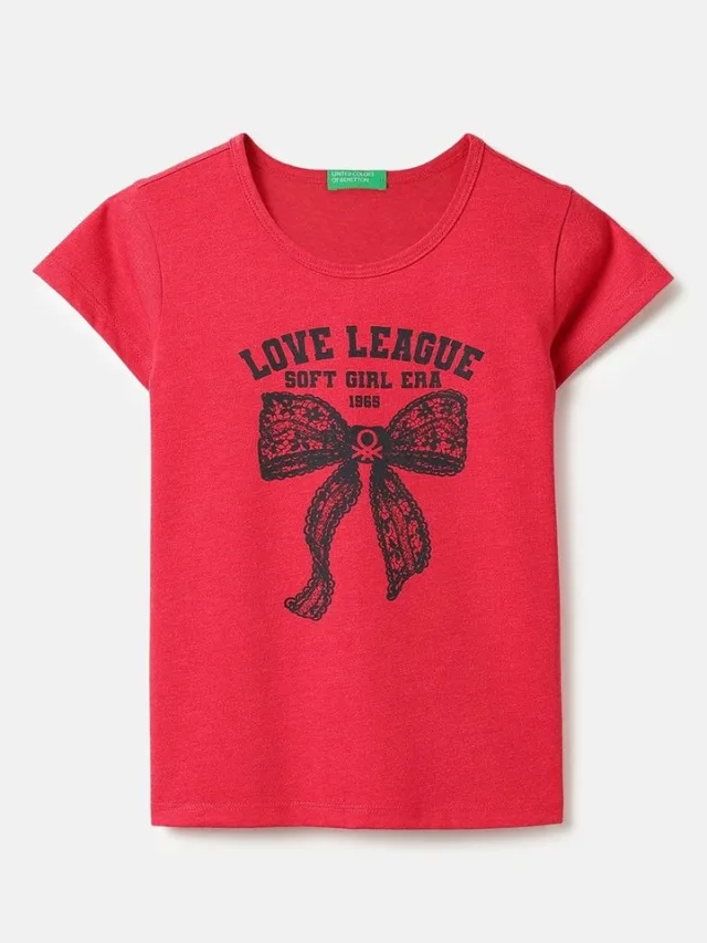 United Colors of Benetton Girls Cotton Tshirts