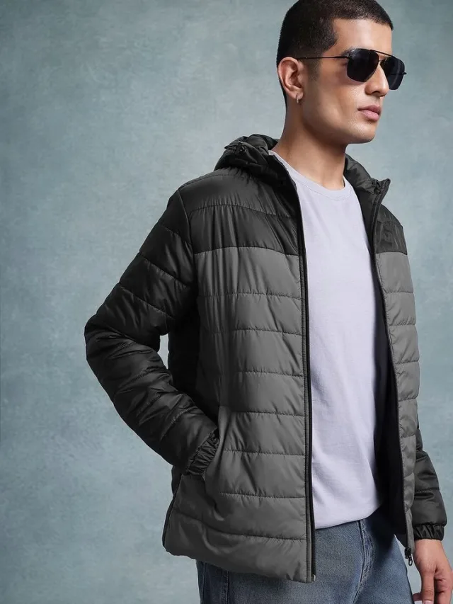 Roadster Colourblocked Puffer Jacket