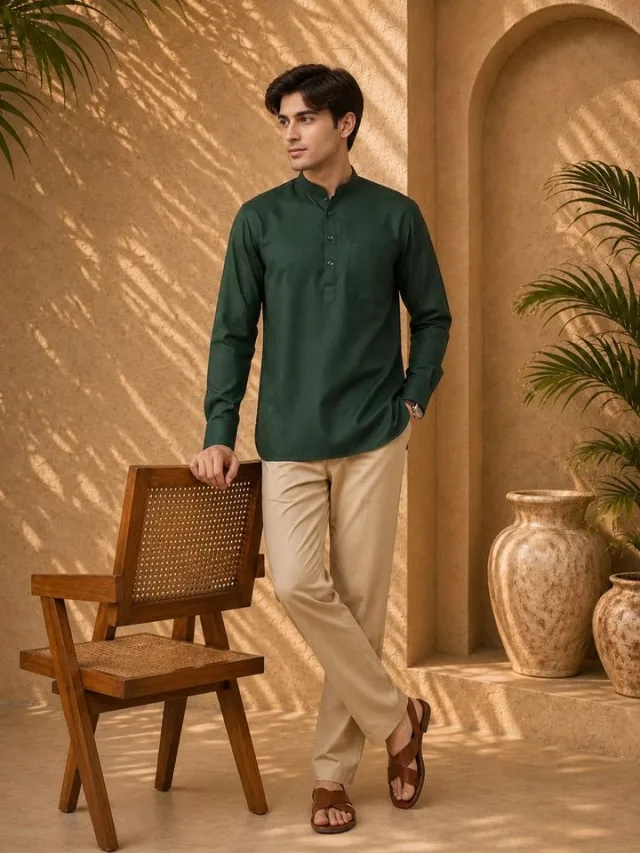 Anouk Mirage Mandarin Collar Straight Kurta