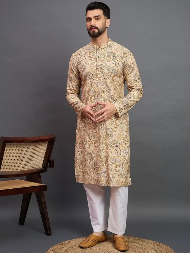House of Pataudi Printed Pure Cotton Kurta