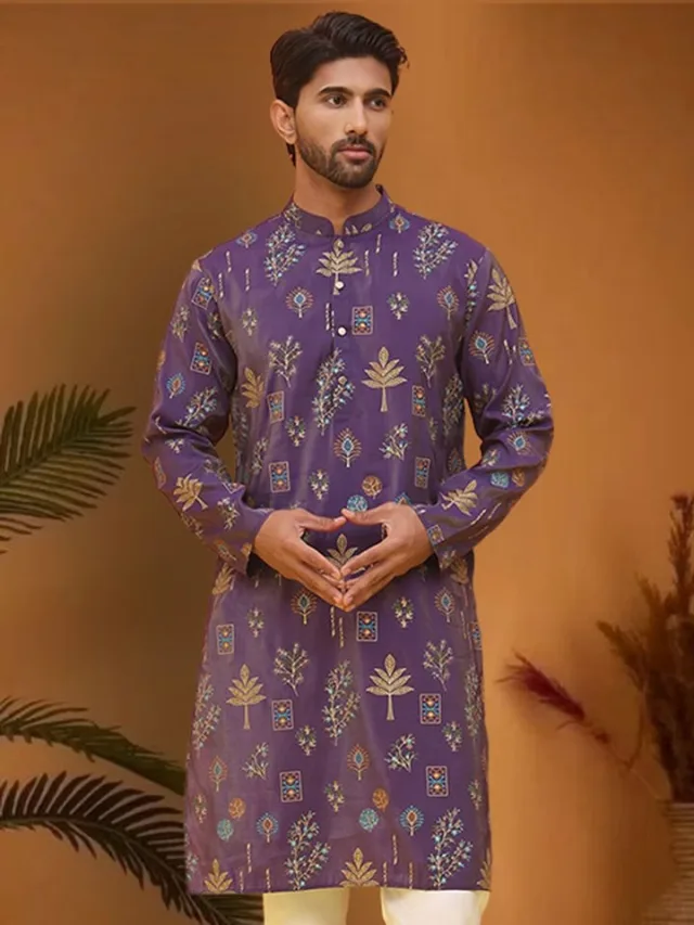 Jompers Printed Straight Kurta