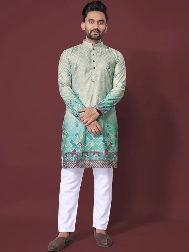CHARLOTTE GRACIOUS Men Floral Printed Kurta
