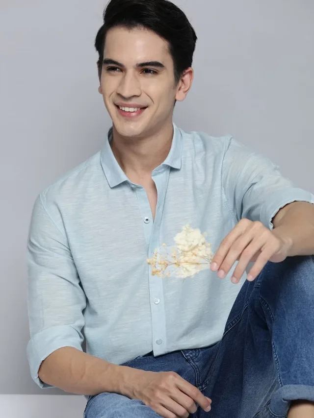 Mast & Harbour Opaque Cotton Linen Shirt