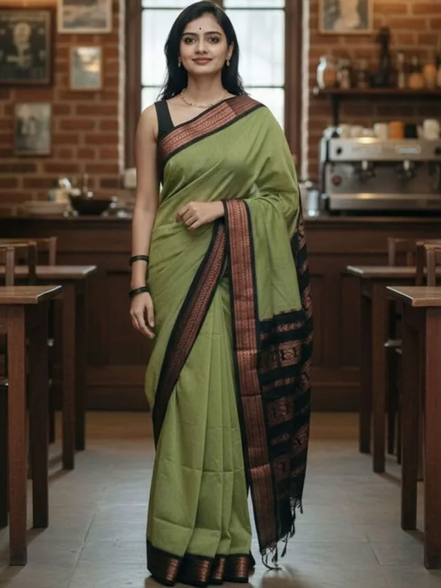 Anouk Woven Design Mysore Silk Silk Blend Saree