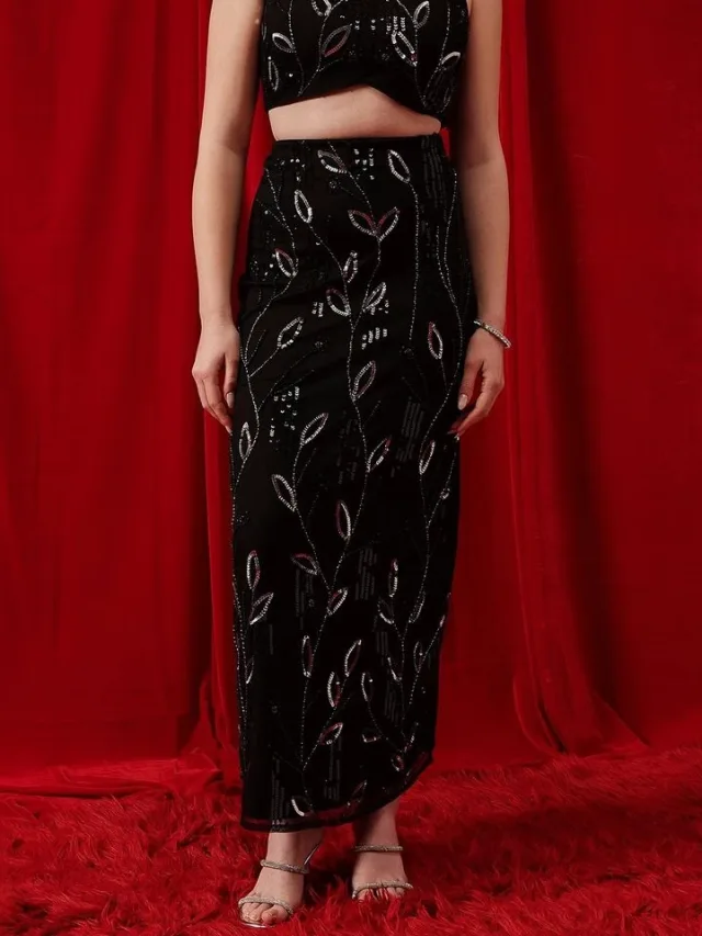 STREET 9 Embellished A-Line Maxi Skirts